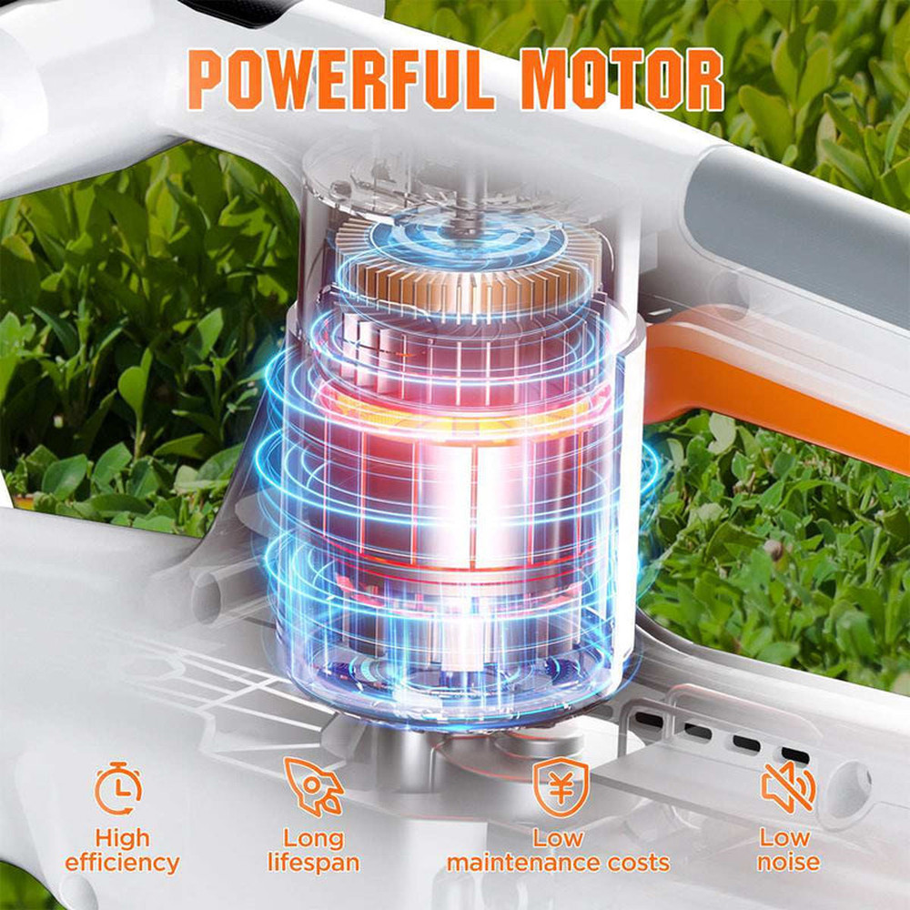 Акумуляторний кущоріз Litheli, живлення від павербанку (УМБ Litheli Power Bank 10000 mAh, 45 W, 2А в комплекті) Київ - фото 7