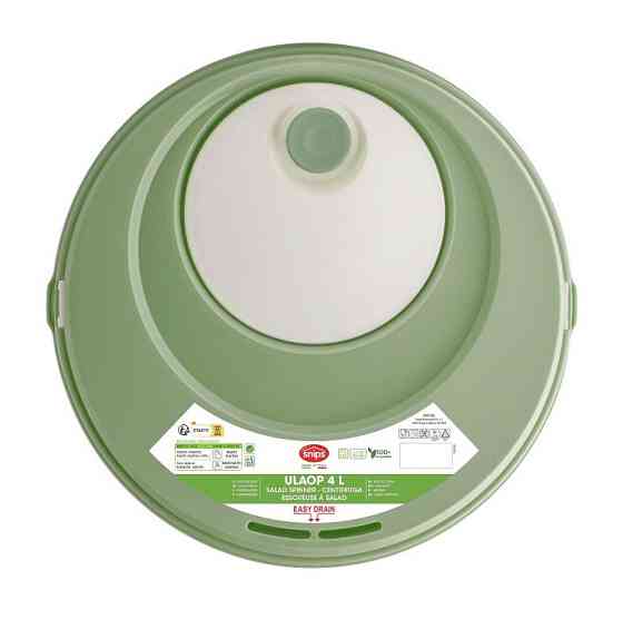 Контейнер для миття та сушки салату Snips зелений 4 л Київ
