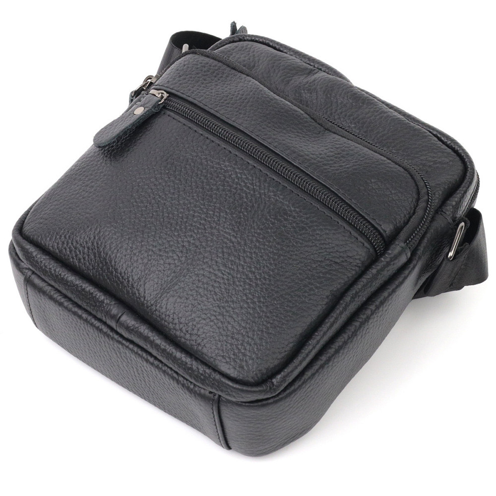 Сумка мужская Vintage 20678 кожаная Черный Киев - изображение 7