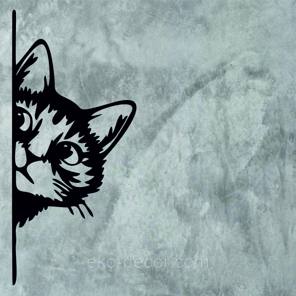 Декоративне настінне 3D Панно «Кіт» Декор на стіну з об'ємом (ціна за 1 шт) Київ - фото 5