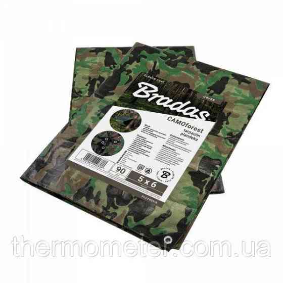Тент камуфляж CAMOforest, 8х12м, 90г/м2, PLCF908/12 Киев