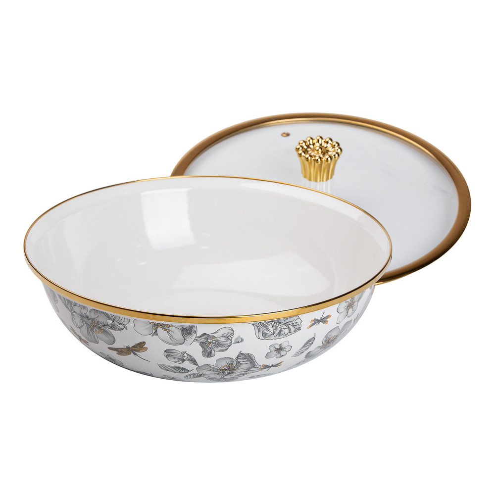 Yiwu Каструля з кришкою Емаль 4,5 л Велика HP-2-108 Киев - изображение 2