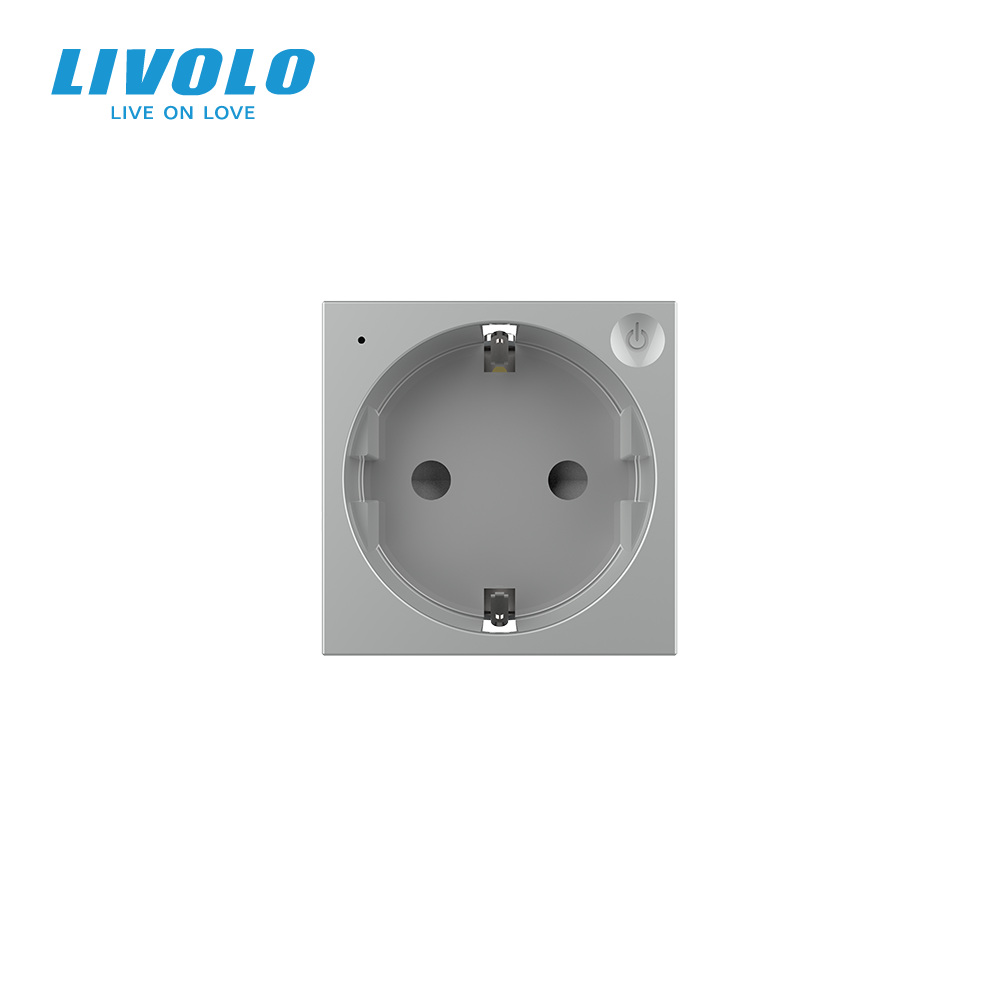 LIVOLO Розумна розетка LIVOLO сіра з заземленням, шторки, керування зі смартфона, Alexa, Google Коломия - фото 5