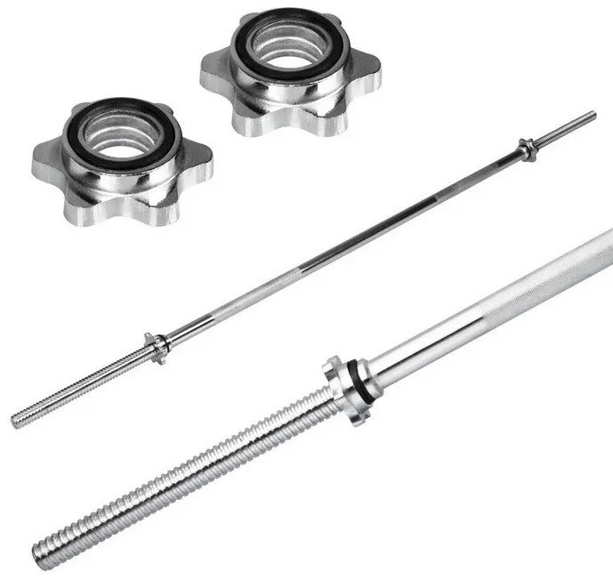 Штанга 90 кг пряма фіксована складальна + Гантелі 2 * 21 кг розбірні комплект набір для дому Київ - фото 3