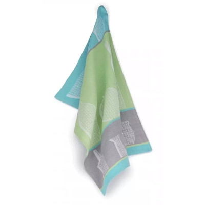 Рушник Kela кухонний Carla Flaschen зелений, 70х50 см (12279) (00000018261) Вінниця - фото 1