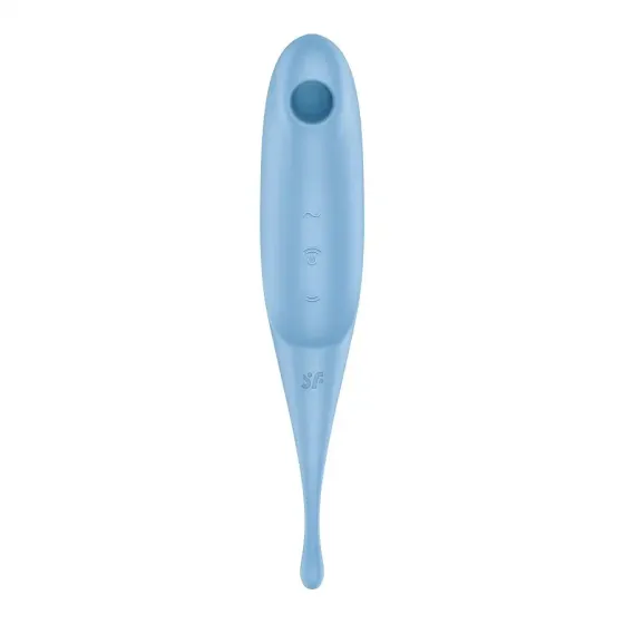 Вібратор для клітора з вакуумною стимуляцією Satisfyer Twirling Pro Blue Львів