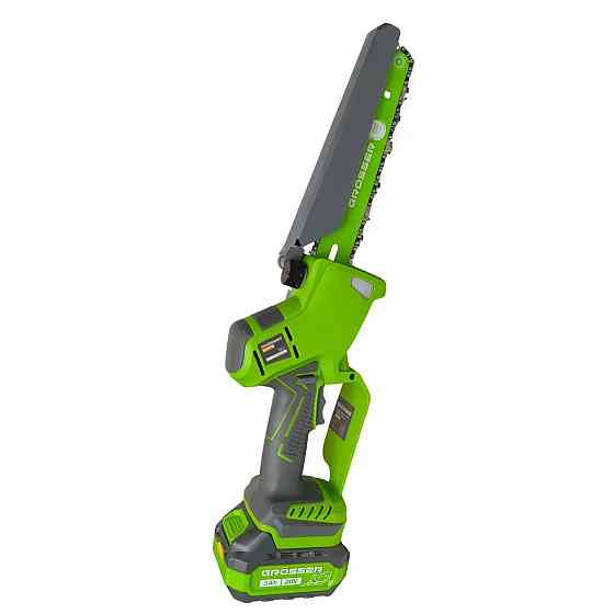 Аккумуляторная цепная пила Grosser GCS 861SB 20В, шина 8