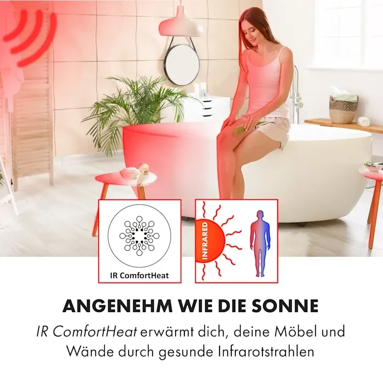 Умный инфракрасный обогреватель полотенцесушитель KLARSTEIN Hot Spot Crystal Spotless Германия Уценка Днепр - изображение 10