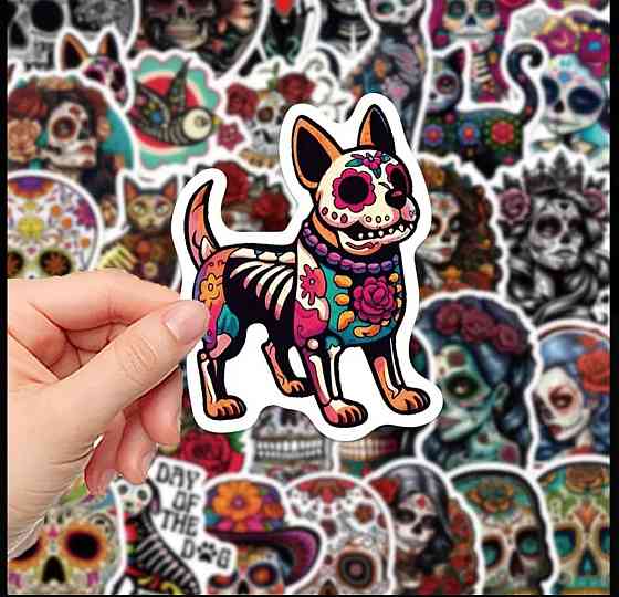 Набор наклеек «День мёртвых», 50 шт Киев