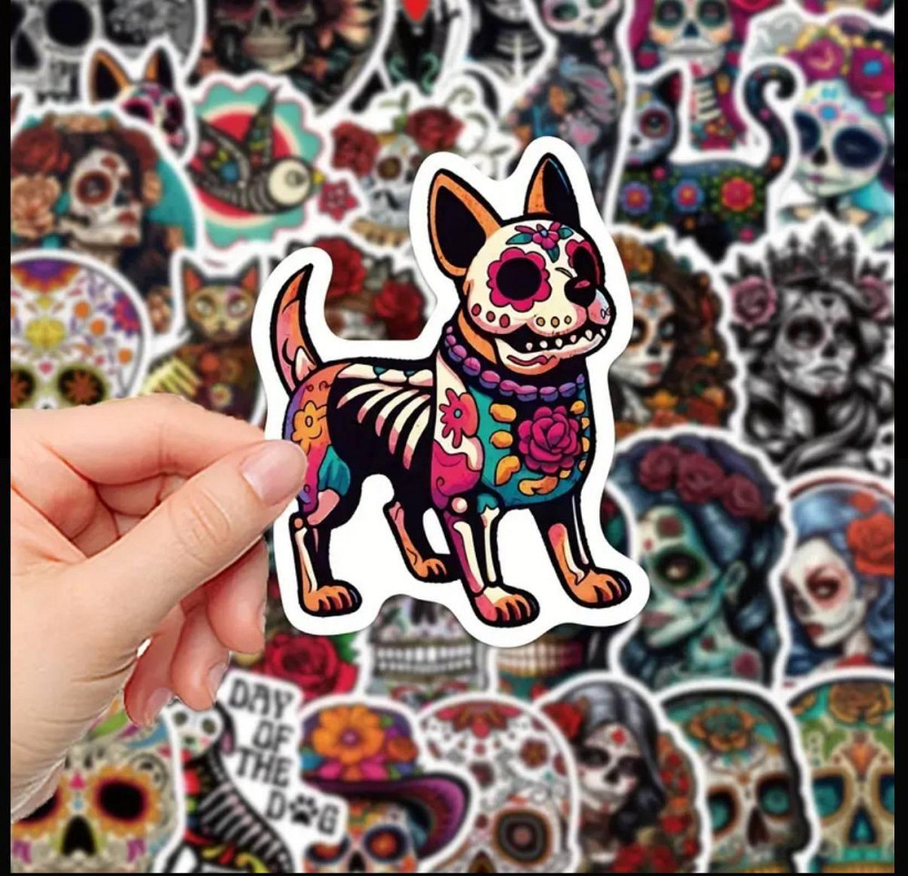 Набор наклеек «День мёртвых», 50 шт Киев - изображение 2