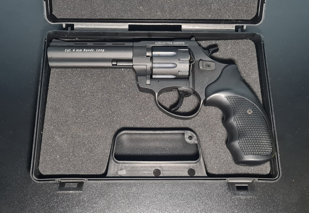 Револьвер STALKER S 4.5" 4мм на патроні Флобера + 200 патронів + щітка + кобура Клевань - фото 2