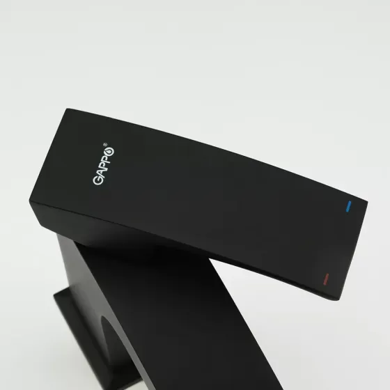 Змішувач для умивальника GAPPO G1007-66, чорний Київ