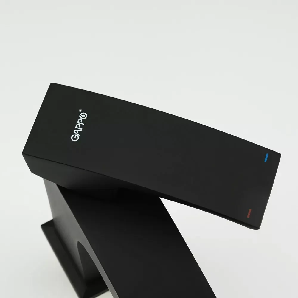 Змішувач для умивальника GAPPO G1007-66, чорний Київ - фото 3