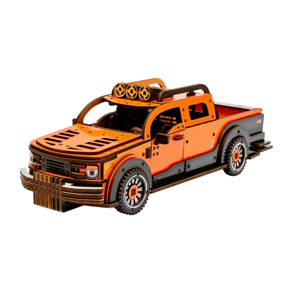 Дерев'яний 3D конструктор "Пікап" Puz-00931, 212 деталей Вінниця - фото 6