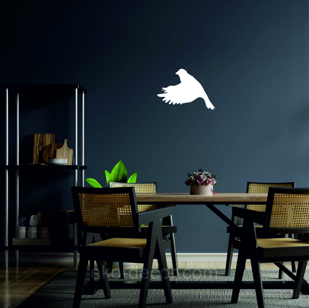 Декоративное настенное Панно «Птичка» Декор на стену(цена за 1шт) 30*21 см, Белый Киев - изображение 7