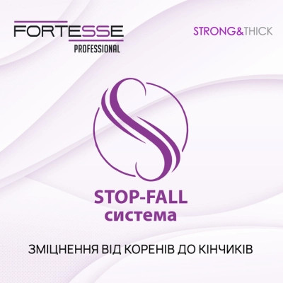 Кондиціонер для волосся Fortesse Professional Strong &amp; Thick Двофазний зміцнювальний Для ослабленого волосся 250 мл (4823115501554) Вінниця - фото 3