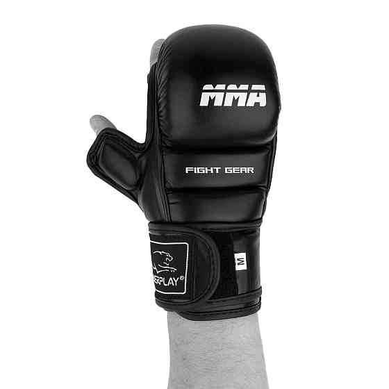 Рукавиці для MMA PowerPlay 3026 Чорні M Киев