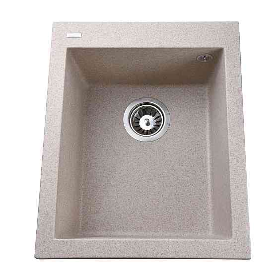 Гранітна мийка Globus Lux LAMA мигдаль 410х500 мм-А0008 Київ