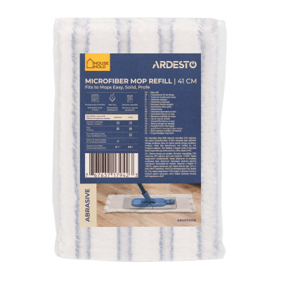 Насадка змінна для швабри Ardesto Abrasive Мікрофібра 41 см (ARHE1101SB) Вінниця - фото 3
