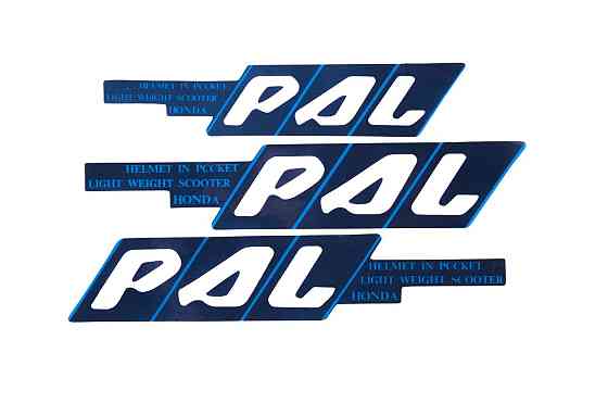 Наклейки (набір) PAL (45х23см, сині) (#0101) Мукачево