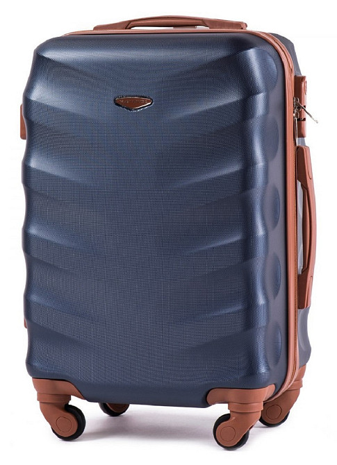 Чемодан пластиковый WINGS 402 малый темно-синий Киев - изображение 1