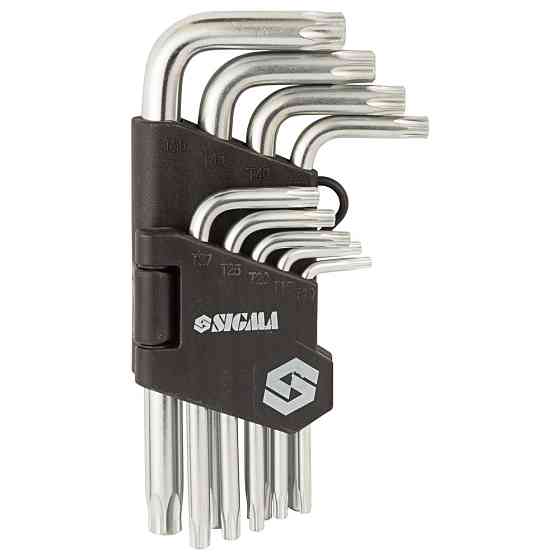 Sigma Ключи TORX 9шт T10-T50 мм CrV (короткие с отверстием) SIGMA (4022211) Коломия