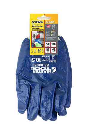 MASTERTOOL Рукавички масло-бензостійкі MASTERTOOL повне нітрилове покриття в'язаний манжет 10.5 Коломия