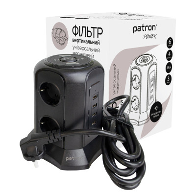 Мережевий фільтр живлення Patron SP-1663-USBTW (EXT-PN-SP-1663-USBTW) Вінниця - фото 3