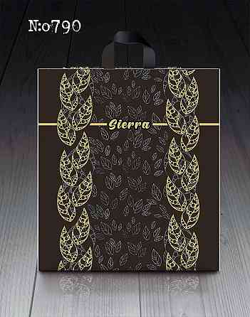 Пакет с петлевой ручкой средний плотный ламинированный 