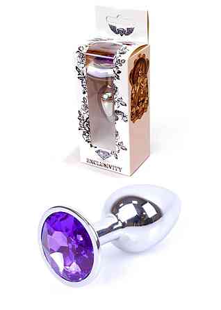 Анальна пробка - Jewellery Silver Plug Purple Sex Aura Київ