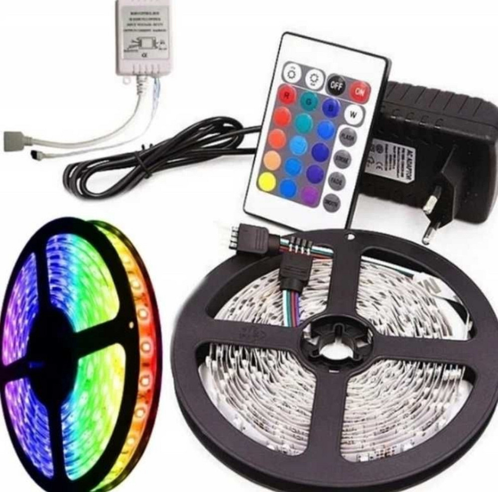 Світлодіодна стрічка пультом LED Гірлянда 50*50 Лента гирлянда. Харків - фото 3