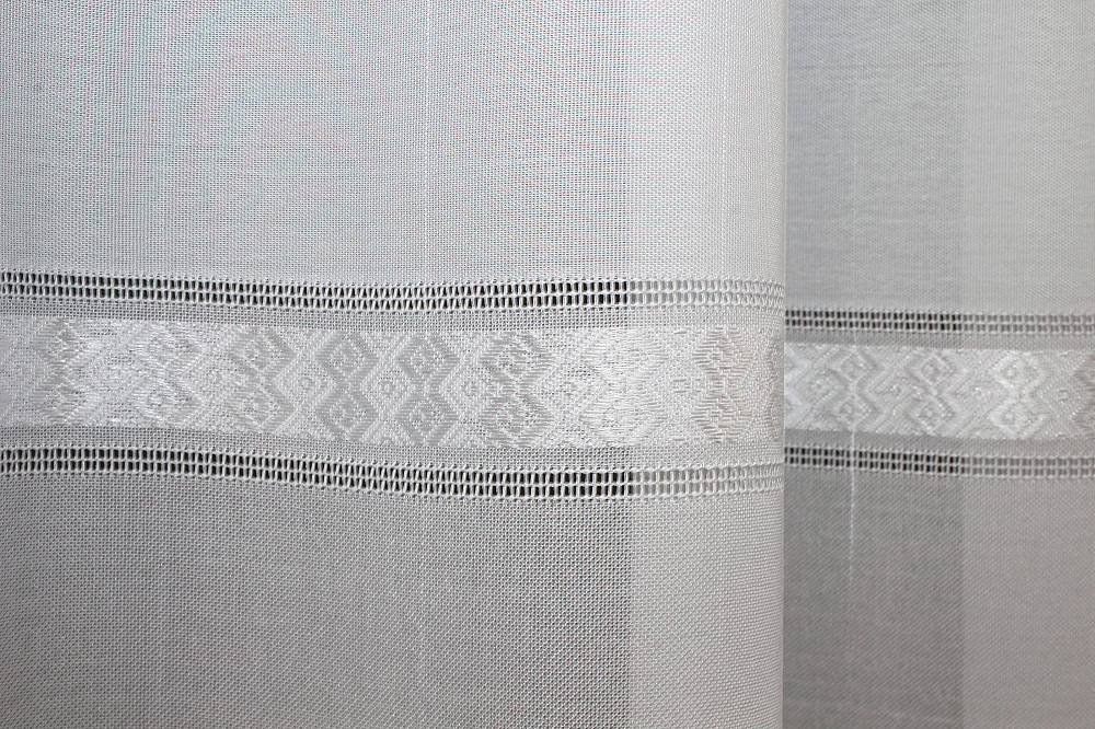 Тюль VR-Textil 1379т Мережка Лен Белый 150х220 см (40-160) Киев - изображение 6