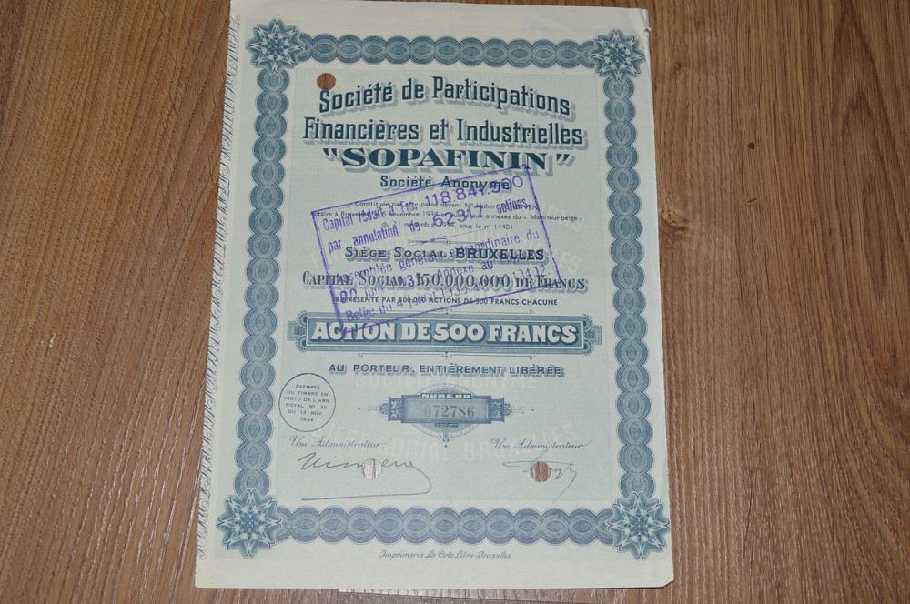 Акція. SOPAFININ. 1934 рік (47) Полтава - фото 1