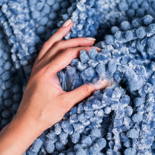 Набір килимків для ванної 2шт: 55*50см+55*80см Матрас волошковий Дариана Житомир