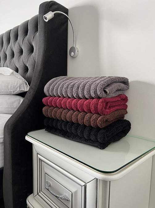 Рушник однотонний Ideal Textile Хвилі 40х60 см 450 г/м2 (56861075) Чернівці - фото 8