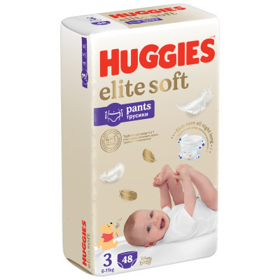 Підгузки Huggies Elite Soft 3 (6-11 кг) Mega 48 шт (5029053549293) Вінниця - фото 9