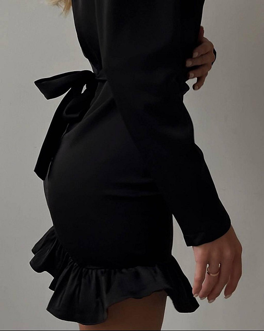 Женская вечерняя романтическая мини-платье из качественной костюмки Одесса - изображение 2