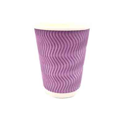 Стакани одноразові Romus Ripple гофровані рожеві 450 мл 20 шт. (20450) Вінниця