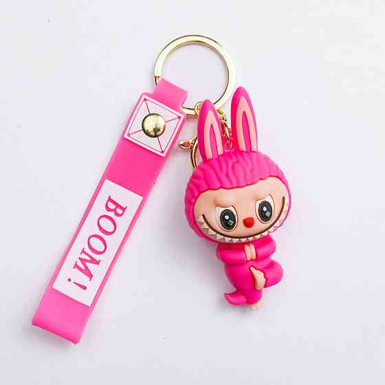 Брелок для ключів та сумки Малиновий Yoga 4×8 см Київ