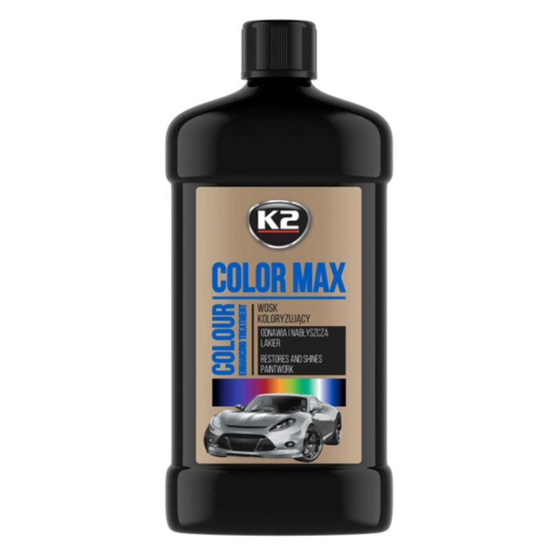Поліроль для кузова K2 Color Max восковий чорний 500мл Львів - фото 1