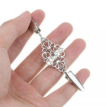 Брошь зажим для одежды серебристая Киев - изображение 1