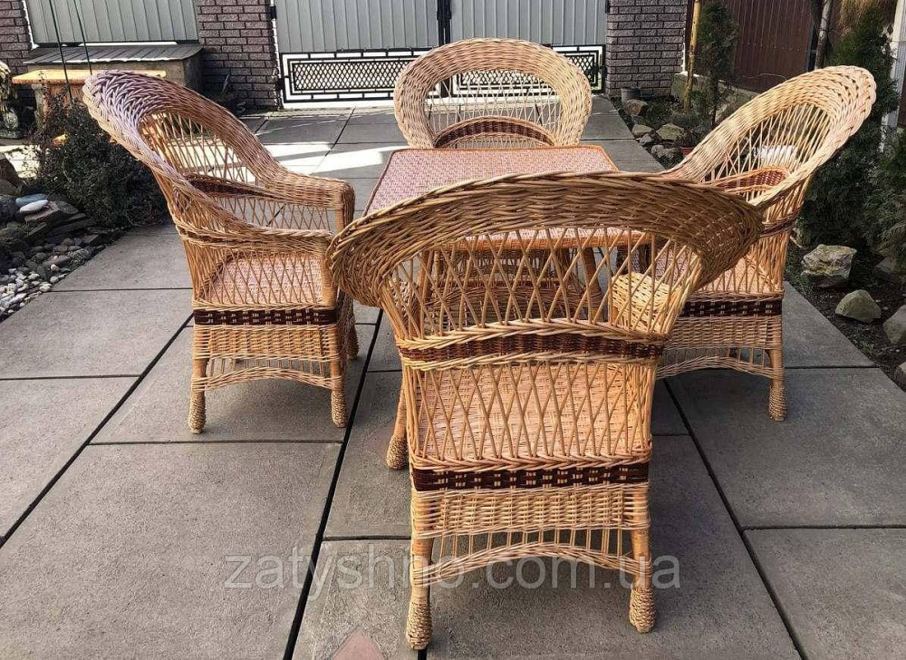 Затишні плетені меблі для дачі та саду Київ - фото 4