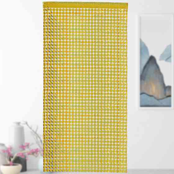 Дождик для фотозоны кубиками с голограммой 2 м на 1 м золотистый Киев