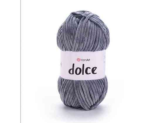 Пряжа Dolce темно-сірий 100% мікрополіестр 120м 100г 5шт/уп 760 ТМ YarnArt Київ