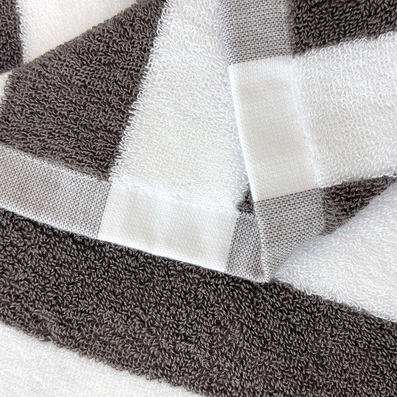 Рушник бавовна махра  Lovely Svi для пляжа, басейна, ванної, отелей, SPA, саун, XL (75 x150 см) Біло - сірий Київ - фото 3