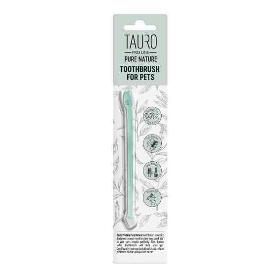 Tauro Pro Line Pure Nature Зубна щітка для догляду за зубами собак і котів Киев