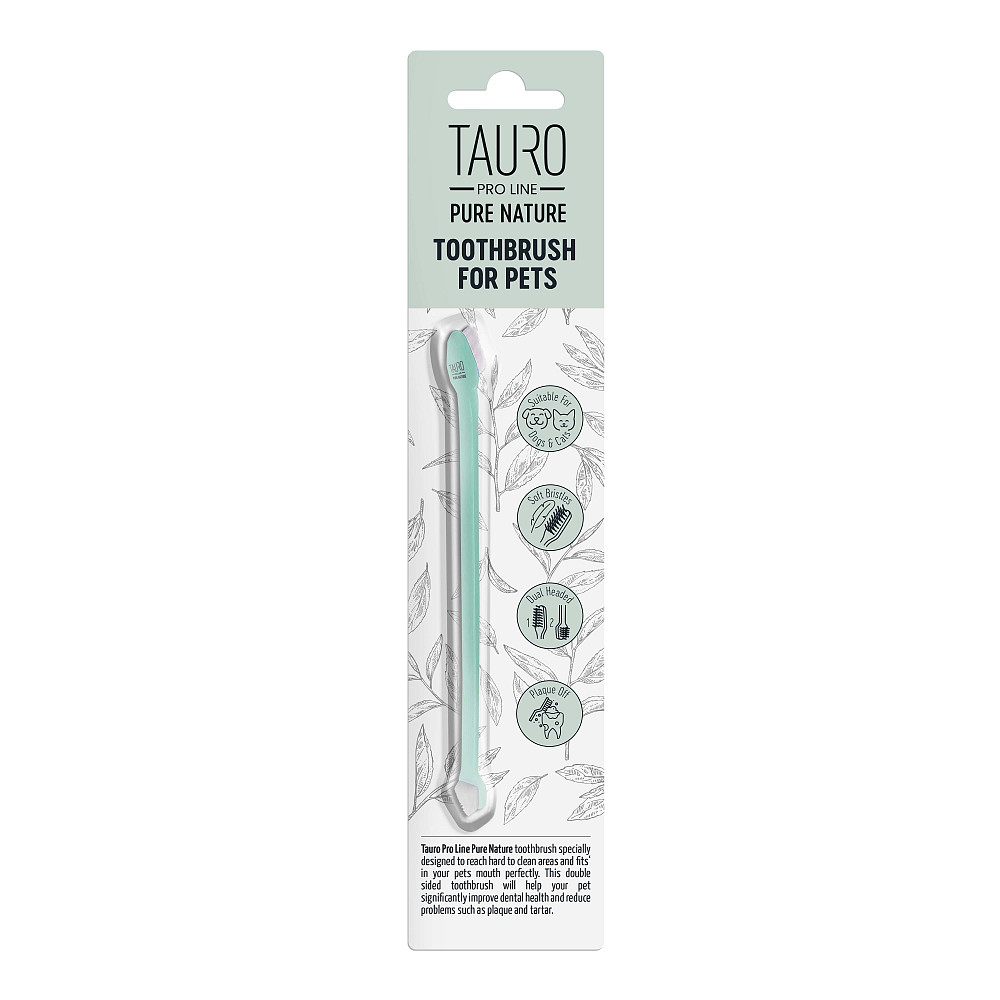 Tauro Pro Line Pure Nature Зубна щітка для догляду за зубами собак і котів Киев - изображение 1