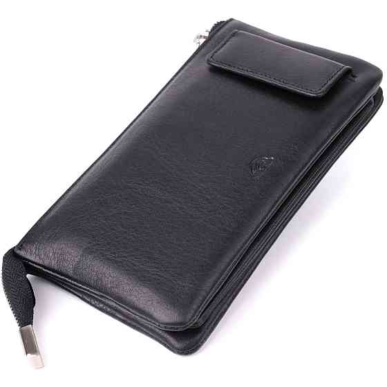 Оригинальный женский кошелек из натуральной кожи Tony Perotti 20903_1 (2651 nero) Черный Киев