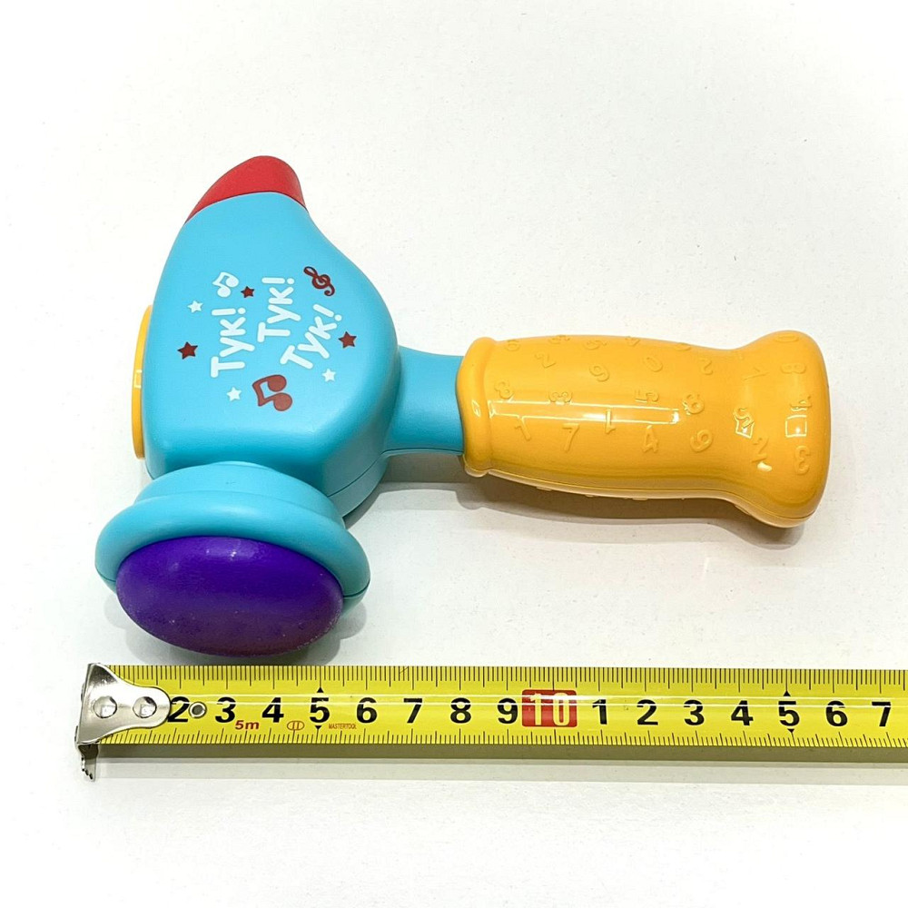 Молоточок розвиваючий Limo Toy музичний українське озвучення Блакитний (FT 0031) Чернігів - фото 2