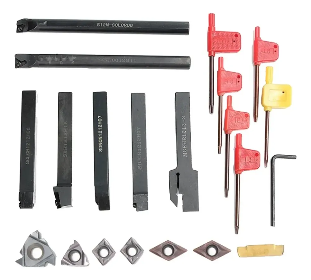 Набор токарных державок с пластинами и ключами, 7 шт Киев - изображение 8